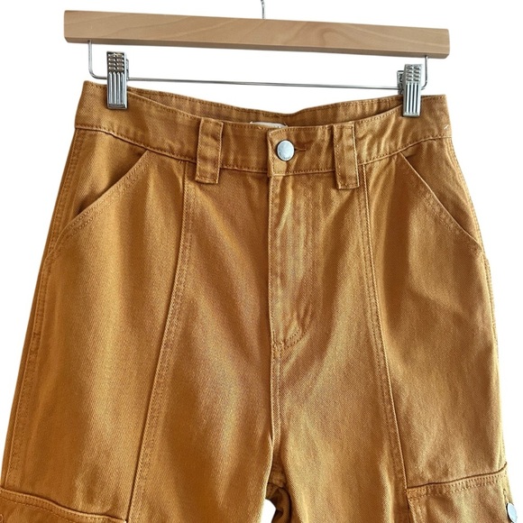 NEW Billabong Wall To Wall Denim Cargo Pants Sz 26 High Waist Straight Leg Jeans - Picture 5 of 13